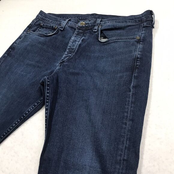 rag & bone Men's Slim Jeans - Dark Blue - Picture 5 of 16